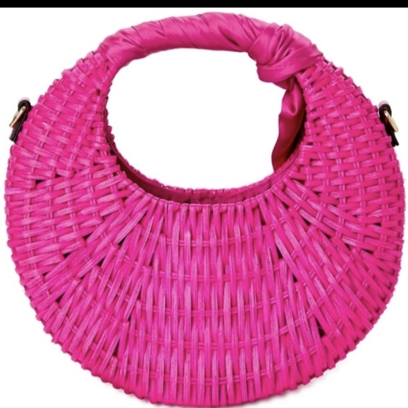 Scoop NYC Bags Scoop Straw Crescent Crossbody Bag Poshmark